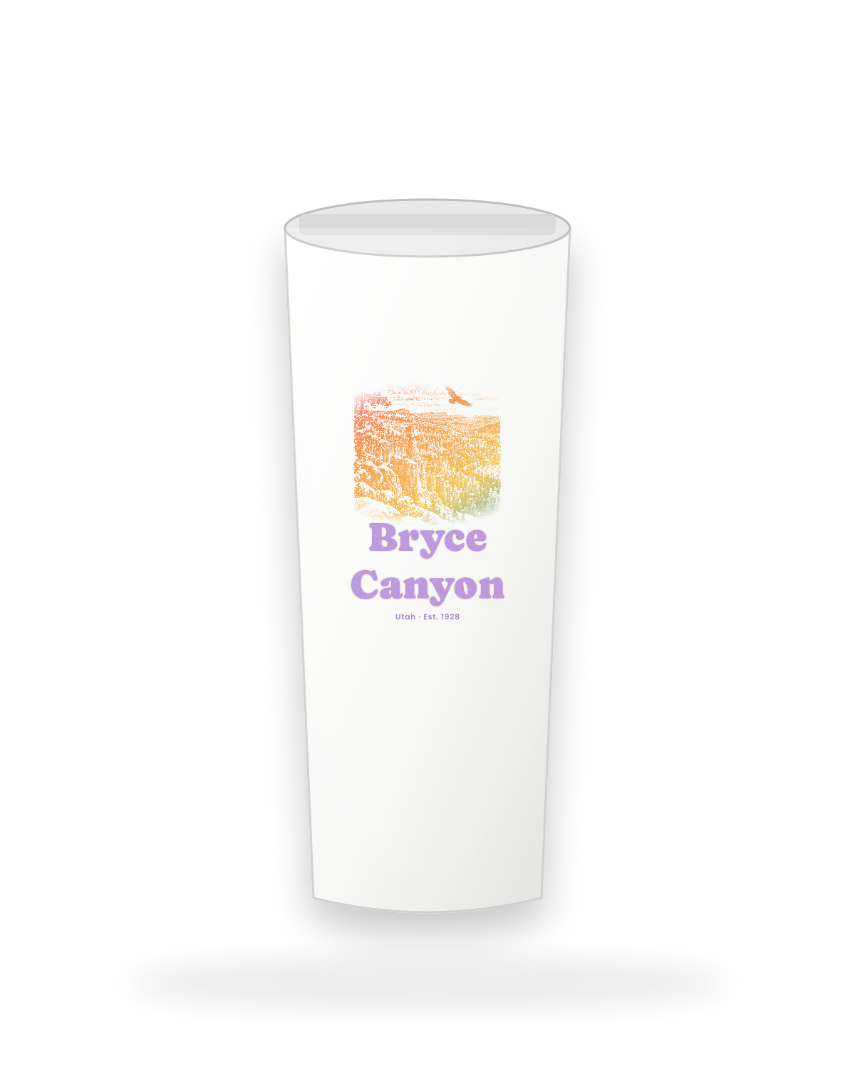 Bryce Canyon Hoodoos at Dawn Insulated Tumbler 20oz in White