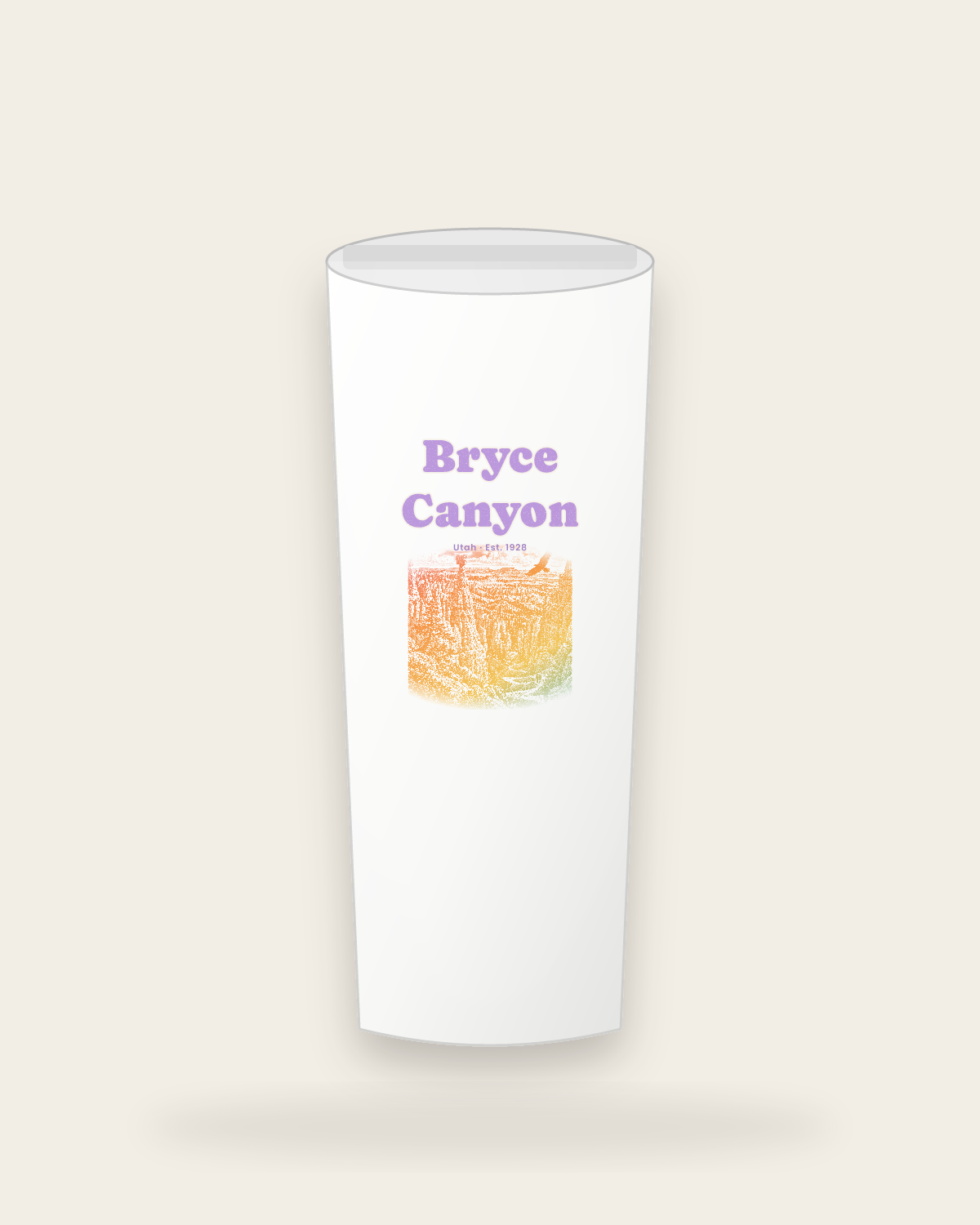 Bryce Canyon Thor's Hammer Insulated Tumbler 20oz in White