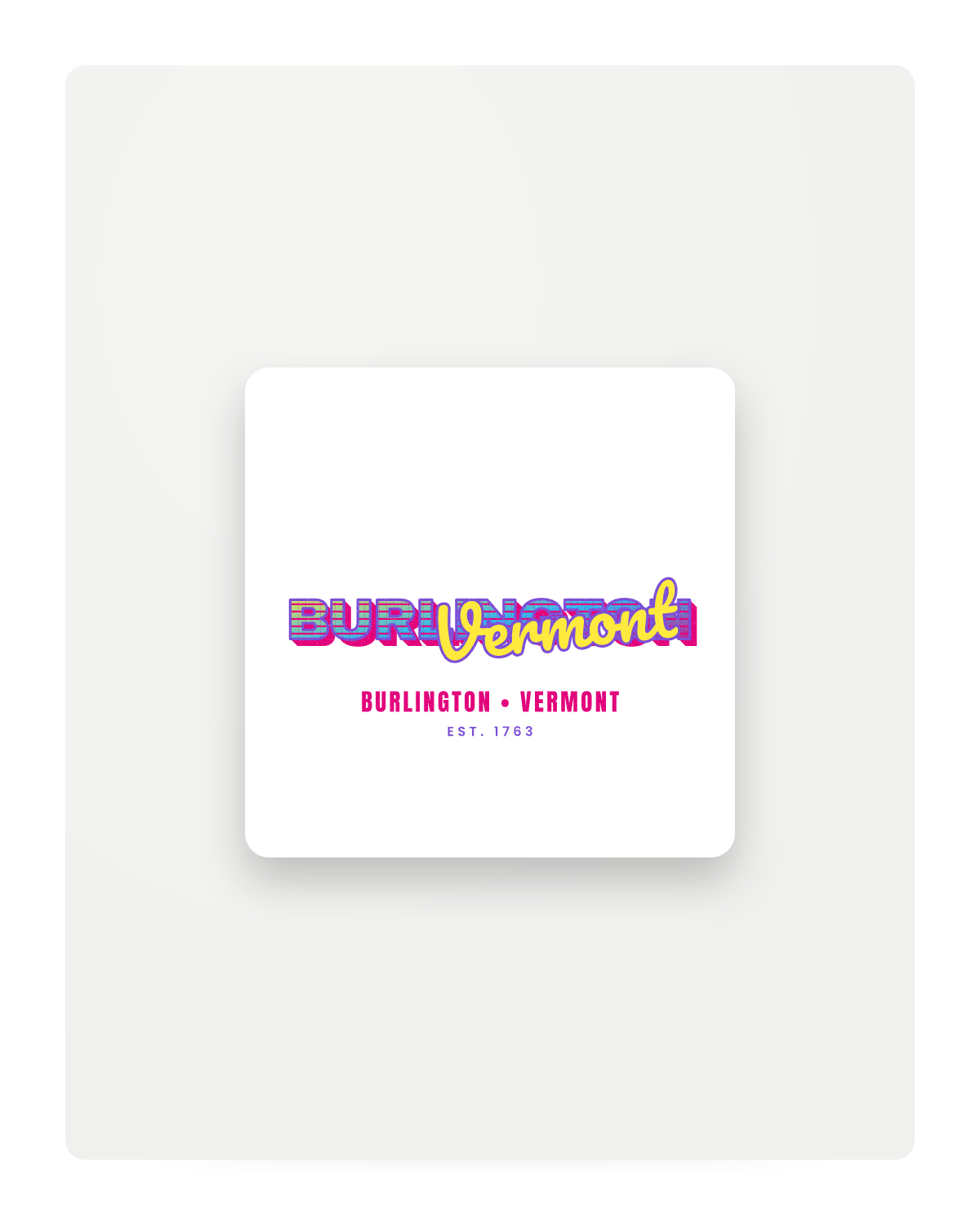 Burlington Music TV Fridge Magnet in White