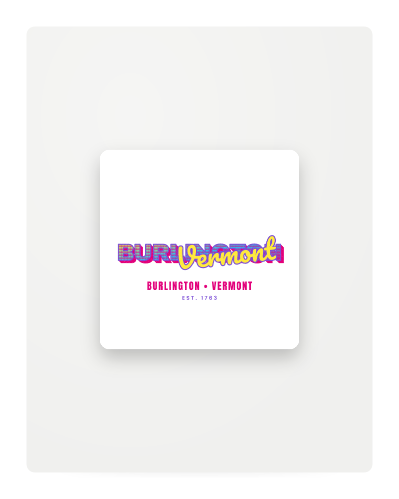Burlington Music TV Fridge Magnet
