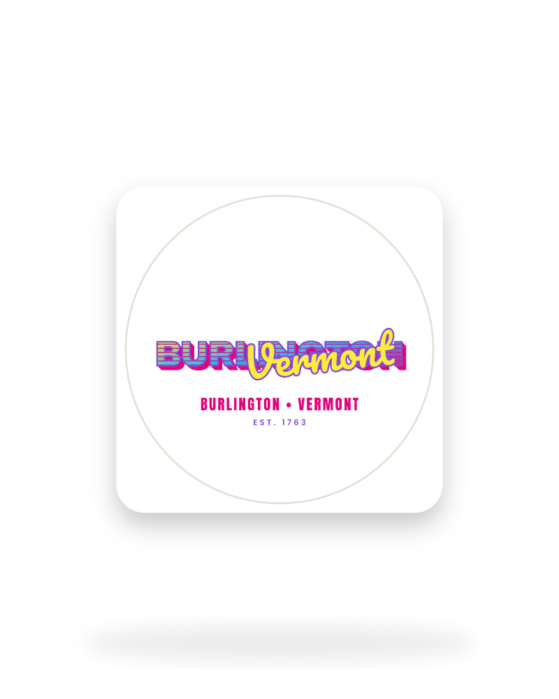 Burlington Music TV Kiss-Cut Sticker