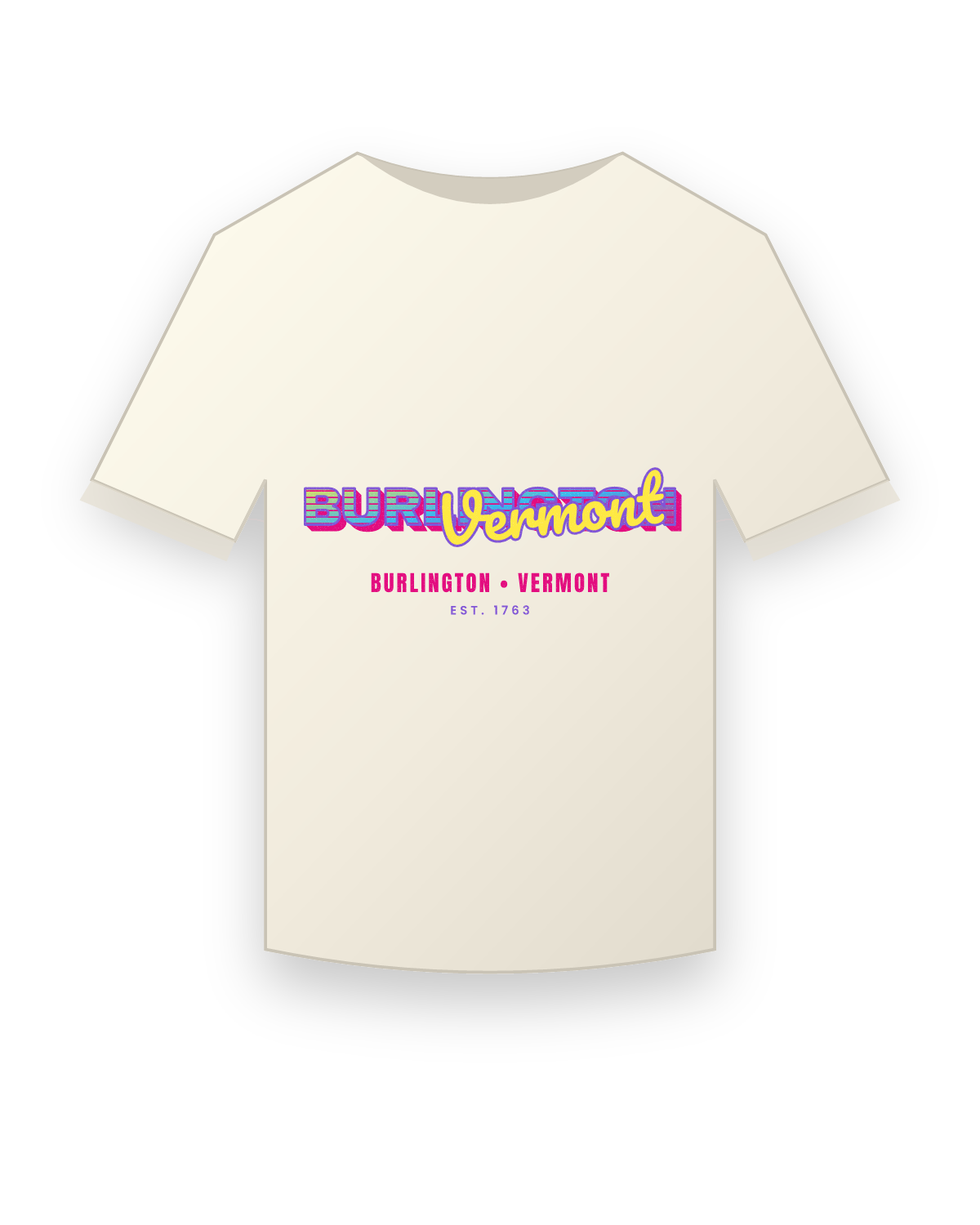 Burlington Music TV Vintage Wash Tee in Ivory