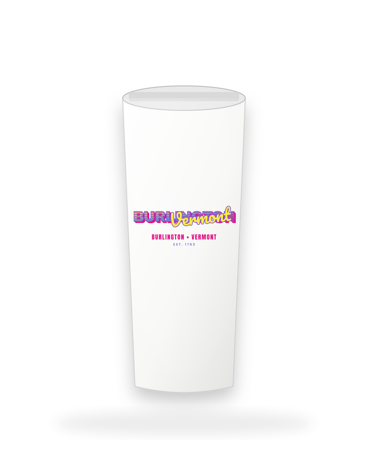 Burlington Music TV Insulated Tumbler 20oz in White