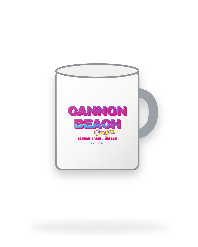 Cannon Beach Music TV Enamel Camp Mug