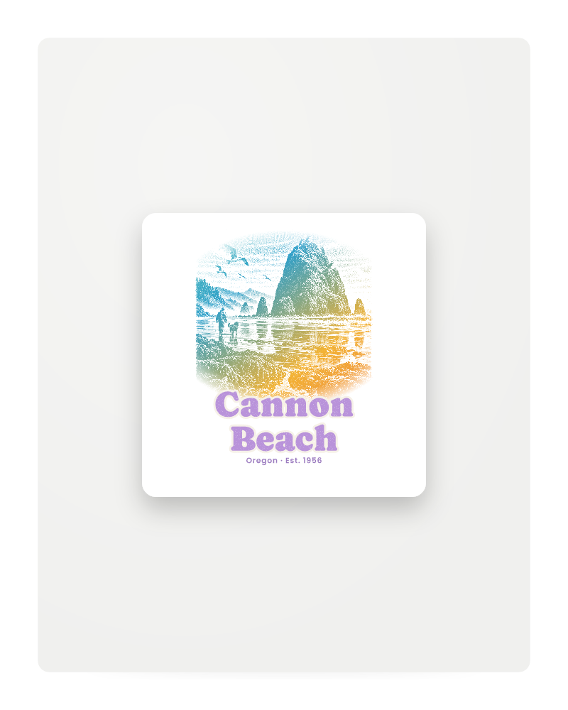 Cannon Beach Haystack Rock Fridge Magnet