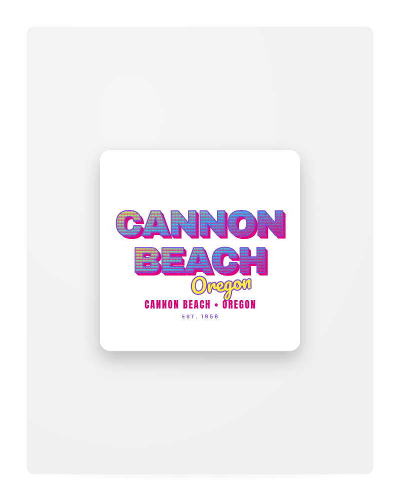 Cannon Beach Music TV Fridge Magnet