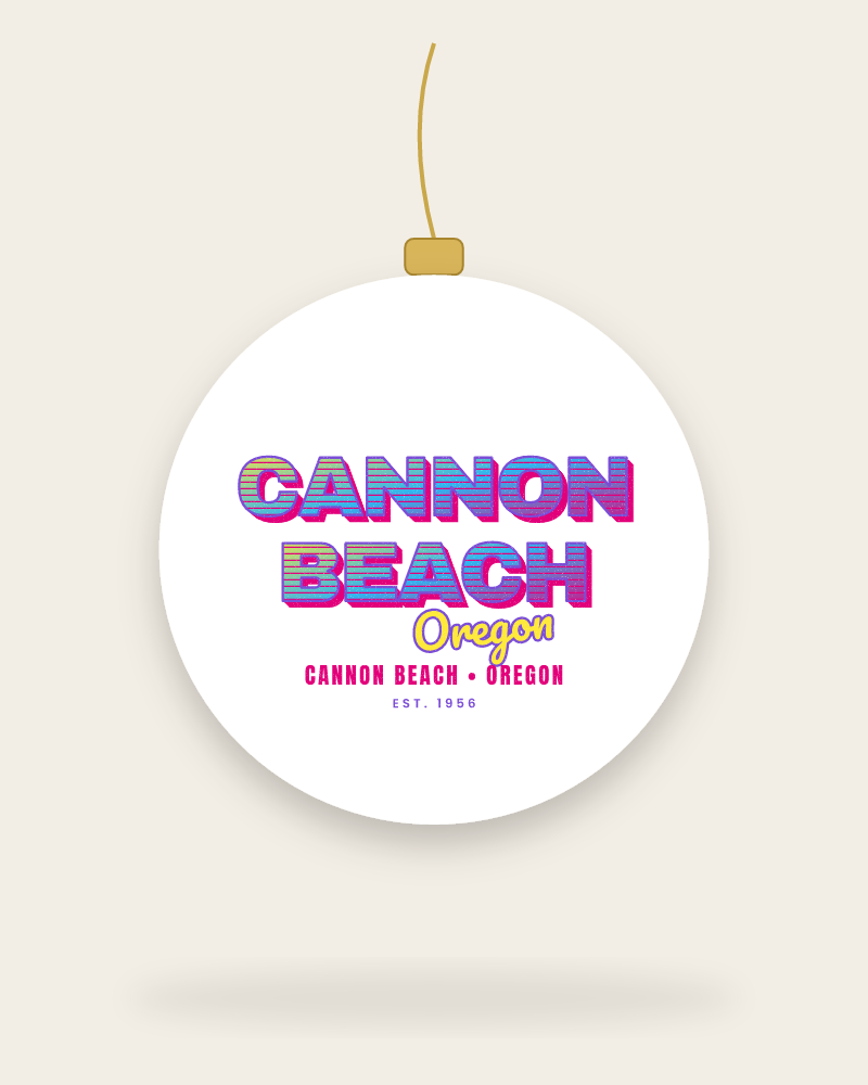 Cannon Beach Music TV Ceramic Ornament
