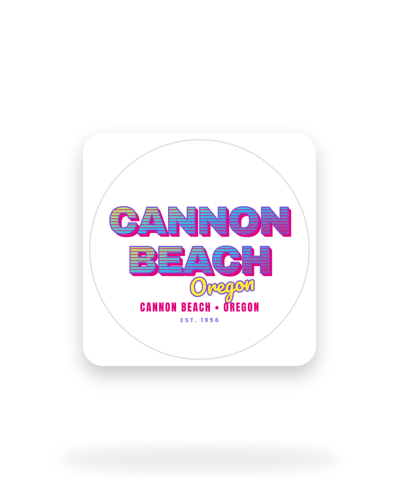 Cannon Beach Music TV Kiss-Cut Sticker