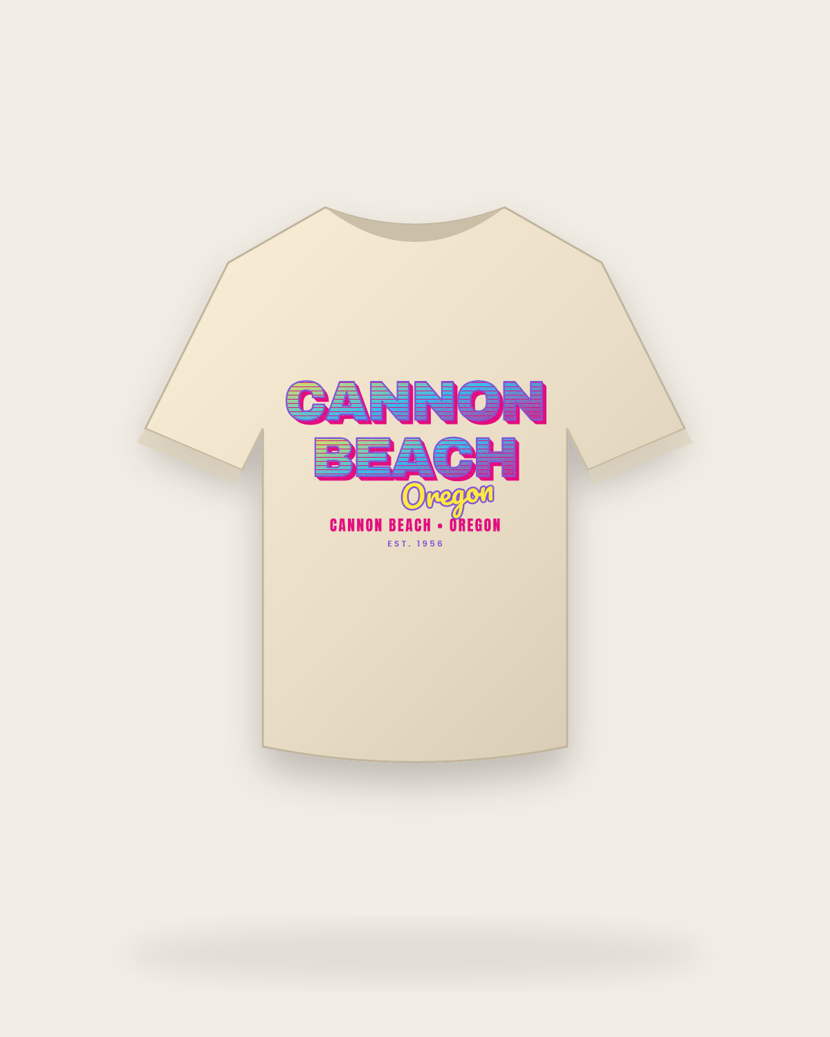 Cannon Beach Music TV Organic Cotton Tee in Natural
