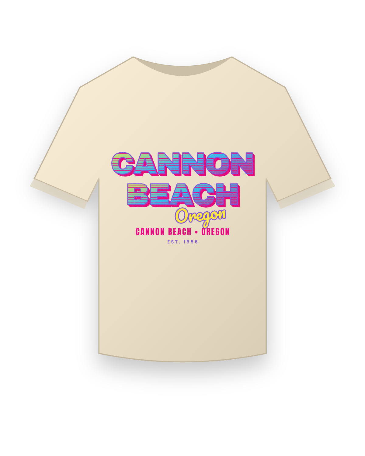 Cannon Beach Music TV Organic Cotton Tee in Natural