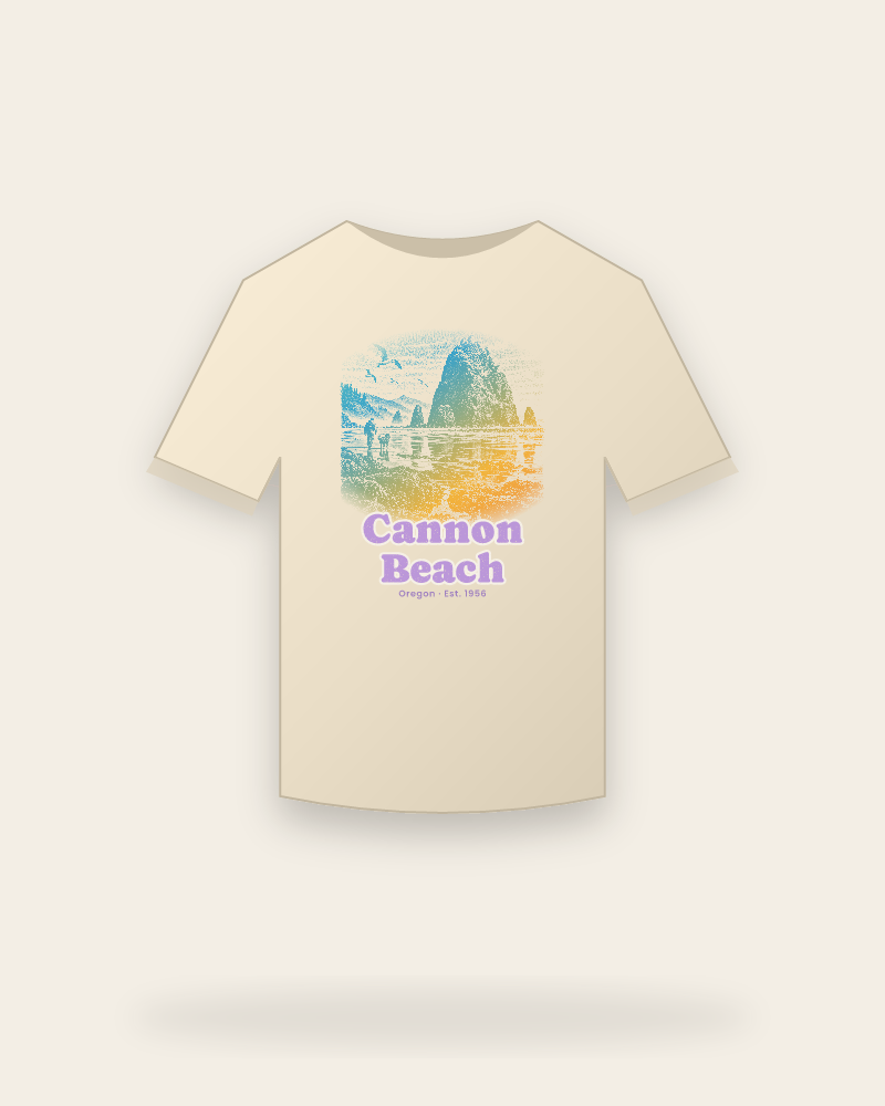 Cannon Beach Haystack Rock Classic Tee