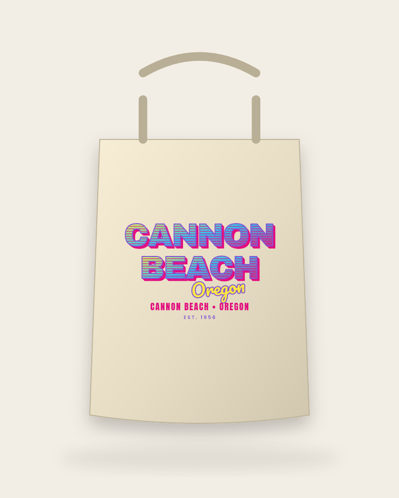 Cannon Beach Music TV Canvas Tote