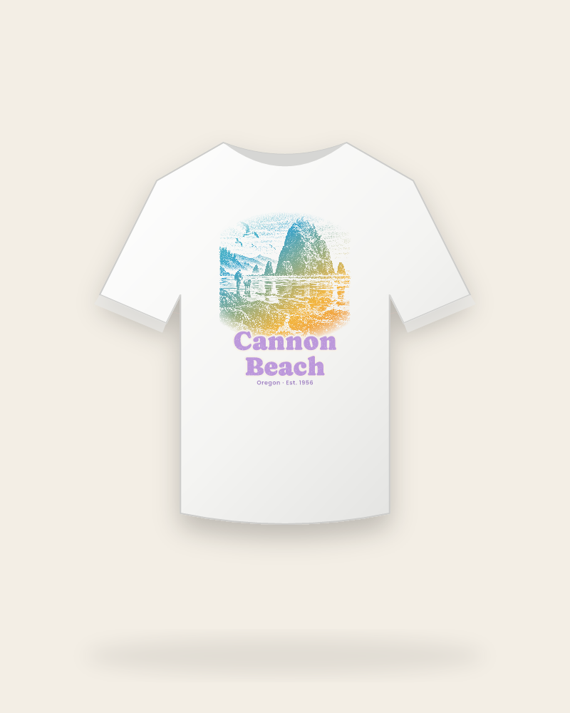 Cannon Beach Haystack Rock Youth Tee
