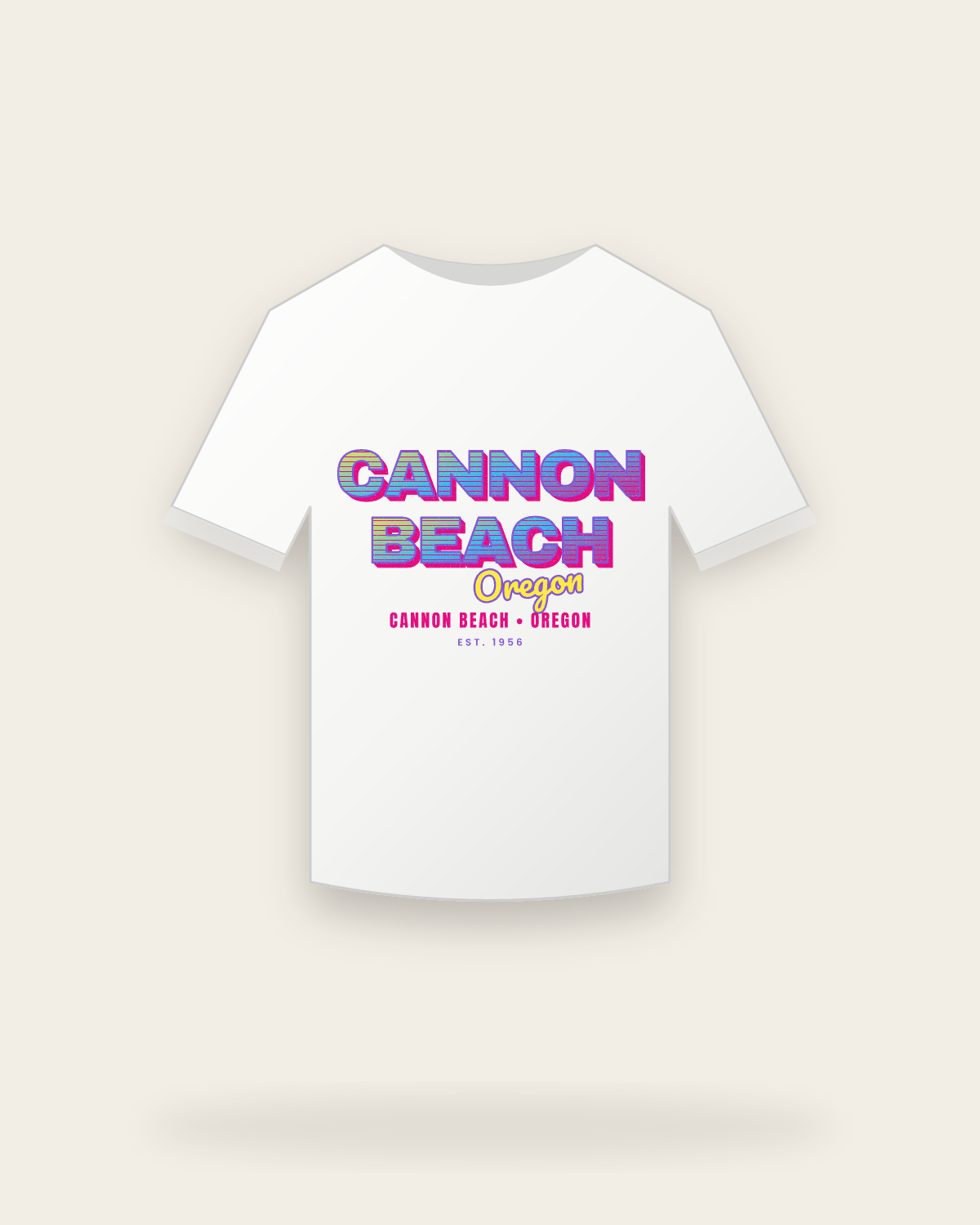 Cannon Beach Music TV Youth Tee in White