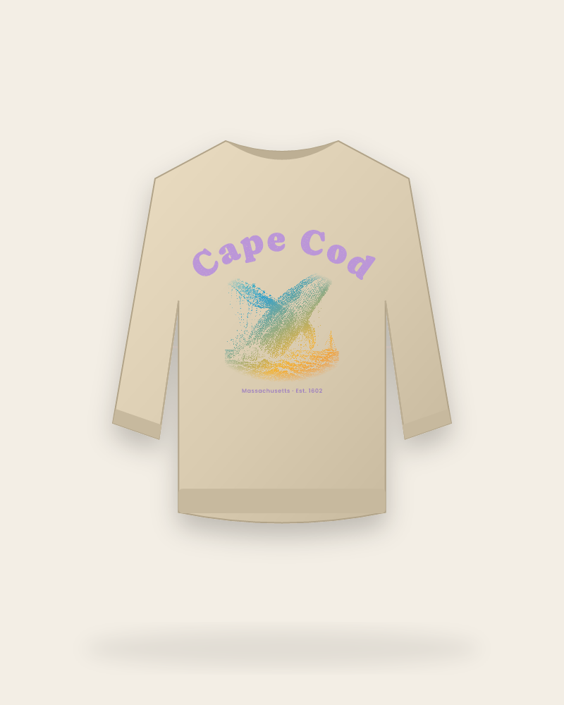 Cape Cod Humpback Whale Crewneck Sweatshirt