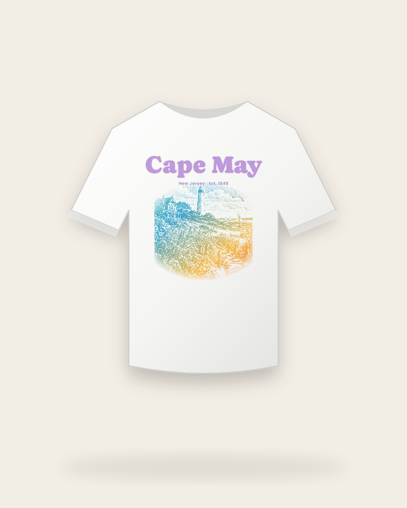 Cape May Lighthouse & Monarchs Youth Tee
