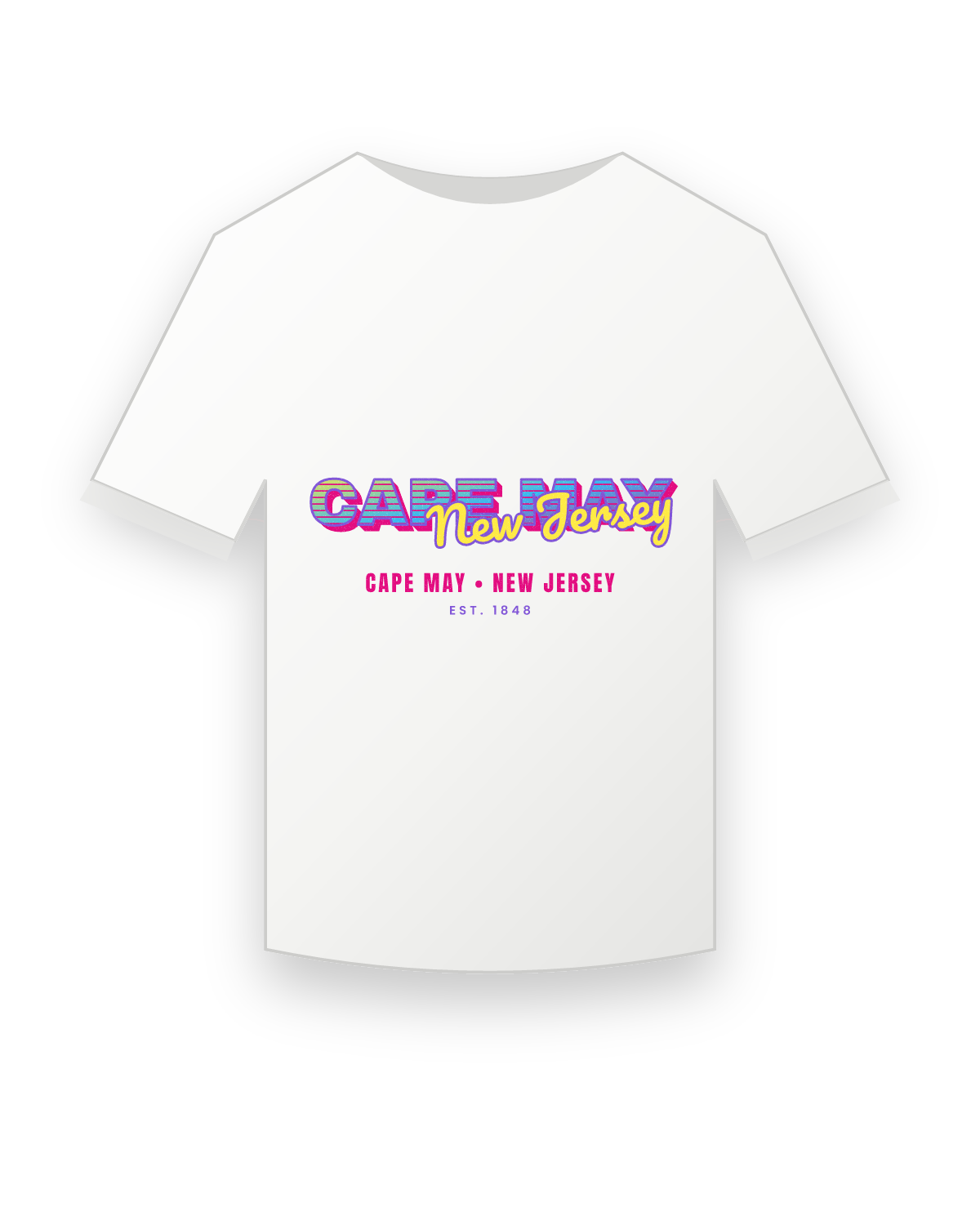 Cape May Music TV Youth Tee in White