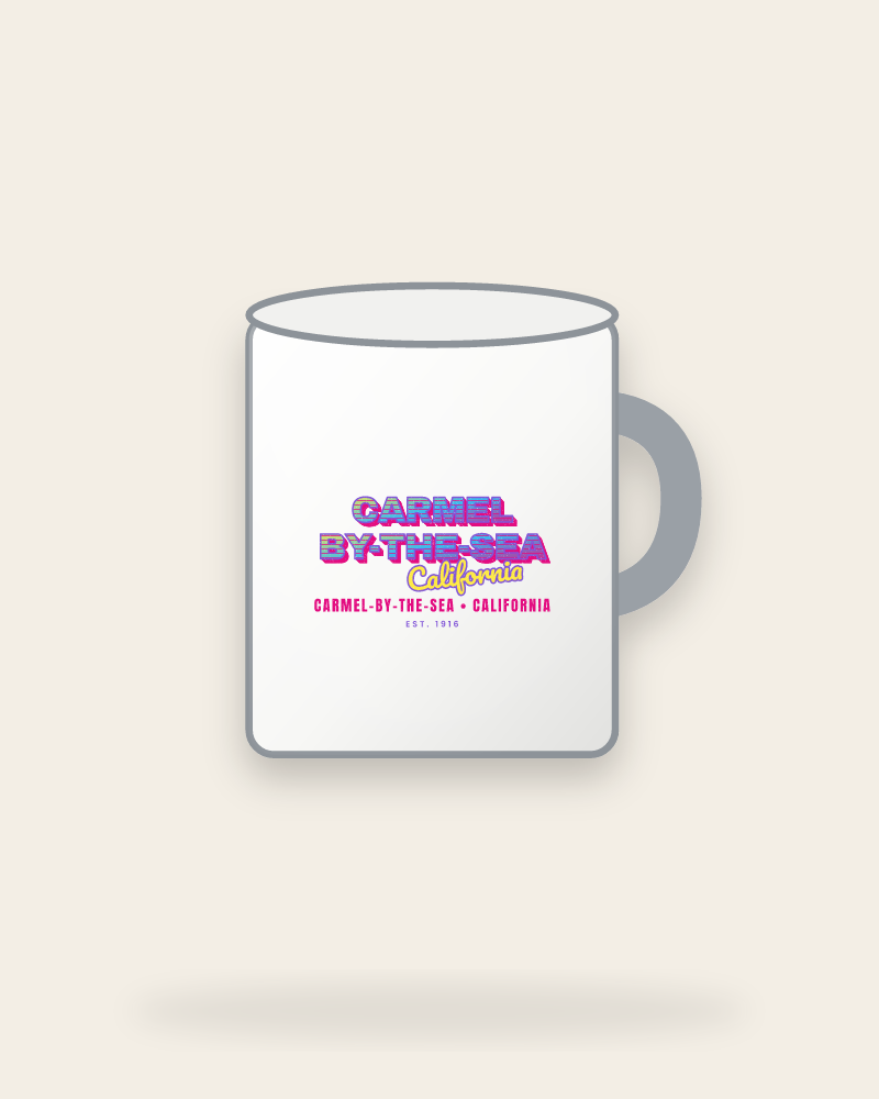 Carmel-by-the-Sea Music TV Enamel Camp Mug