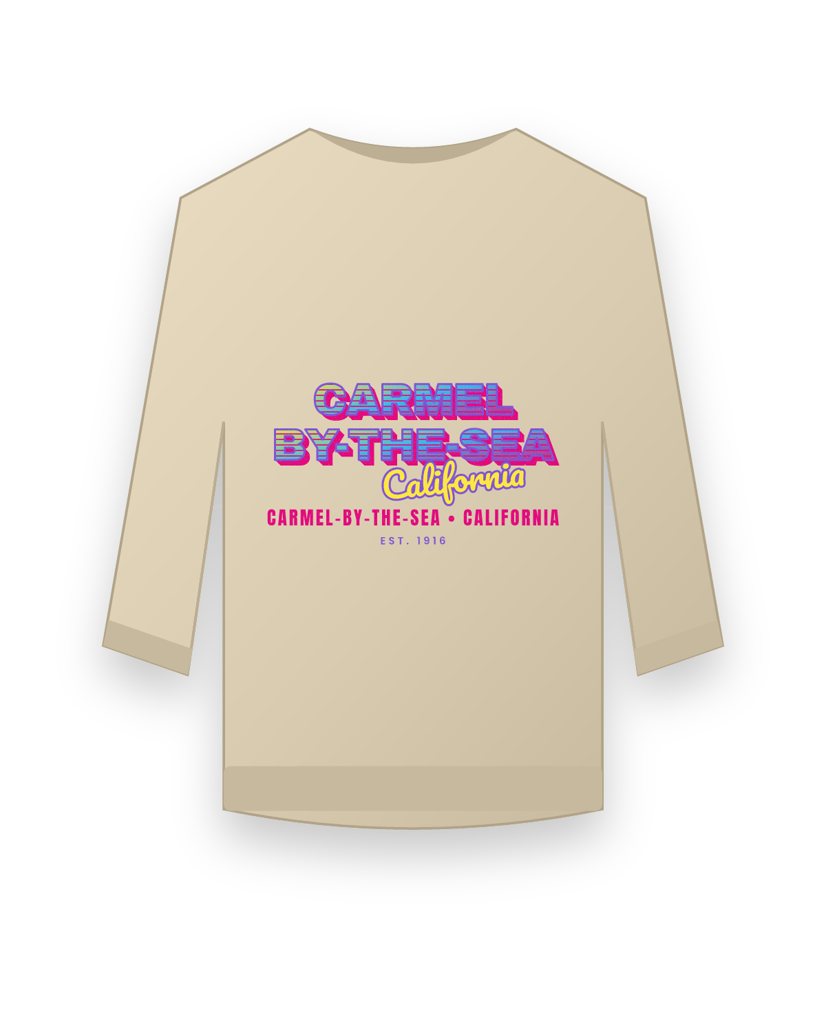 Carmel-by-the-Sea Music TV Crewneck Sweatshirt in Sand