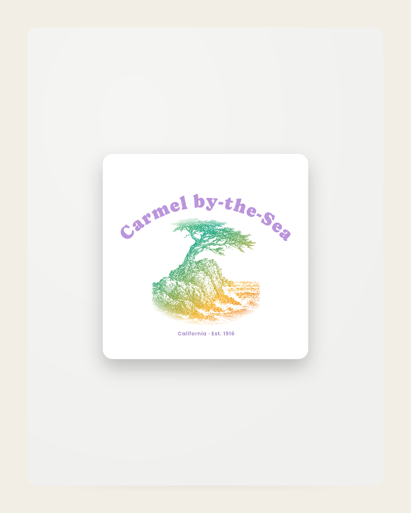 Carmel-by-the-Sea Lone Cypress Fridge Magnet