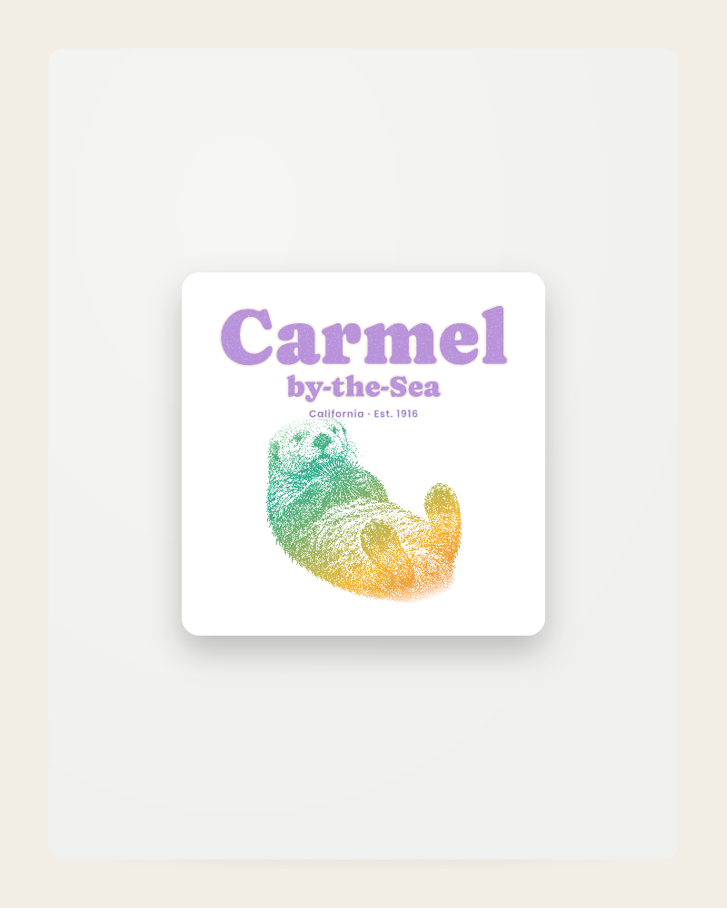 Carmel-by-the-Sea Sea Otter Fridge Magnet