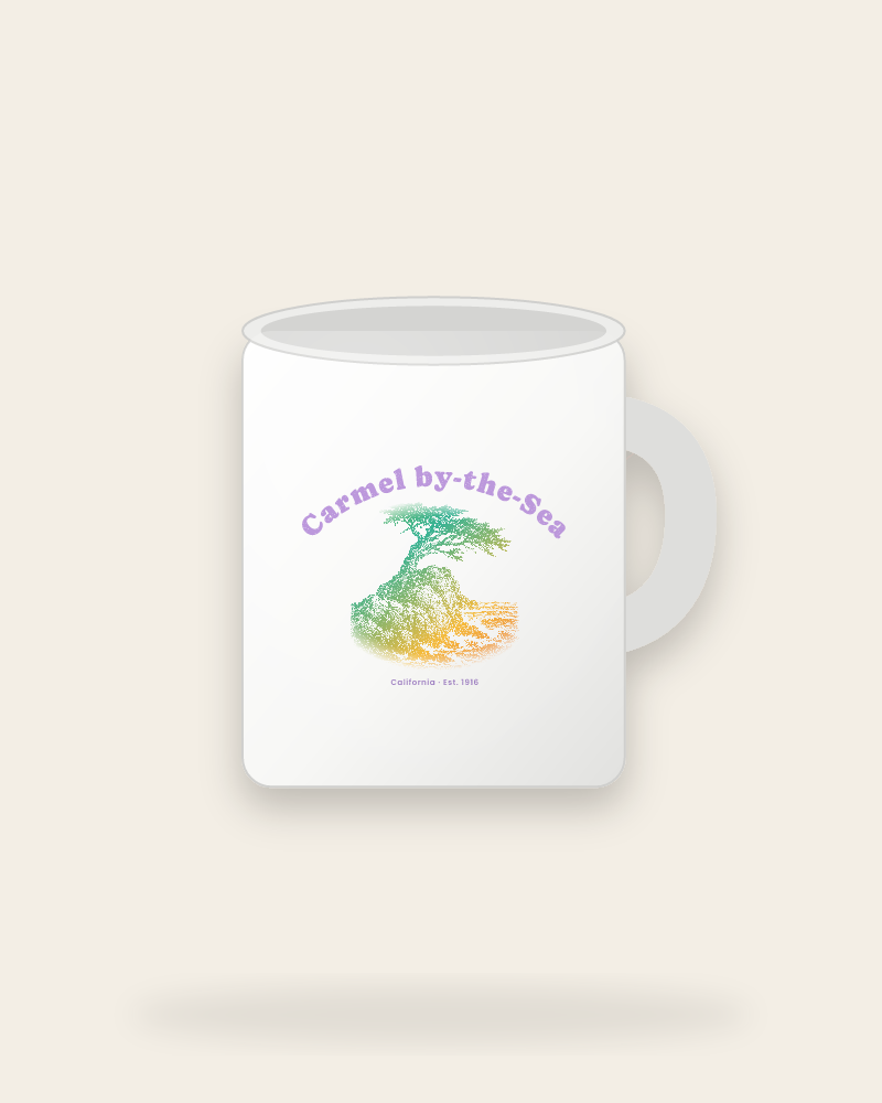Carmel-by-the-Sea Lone Cypress Ceramic Mug 11oz