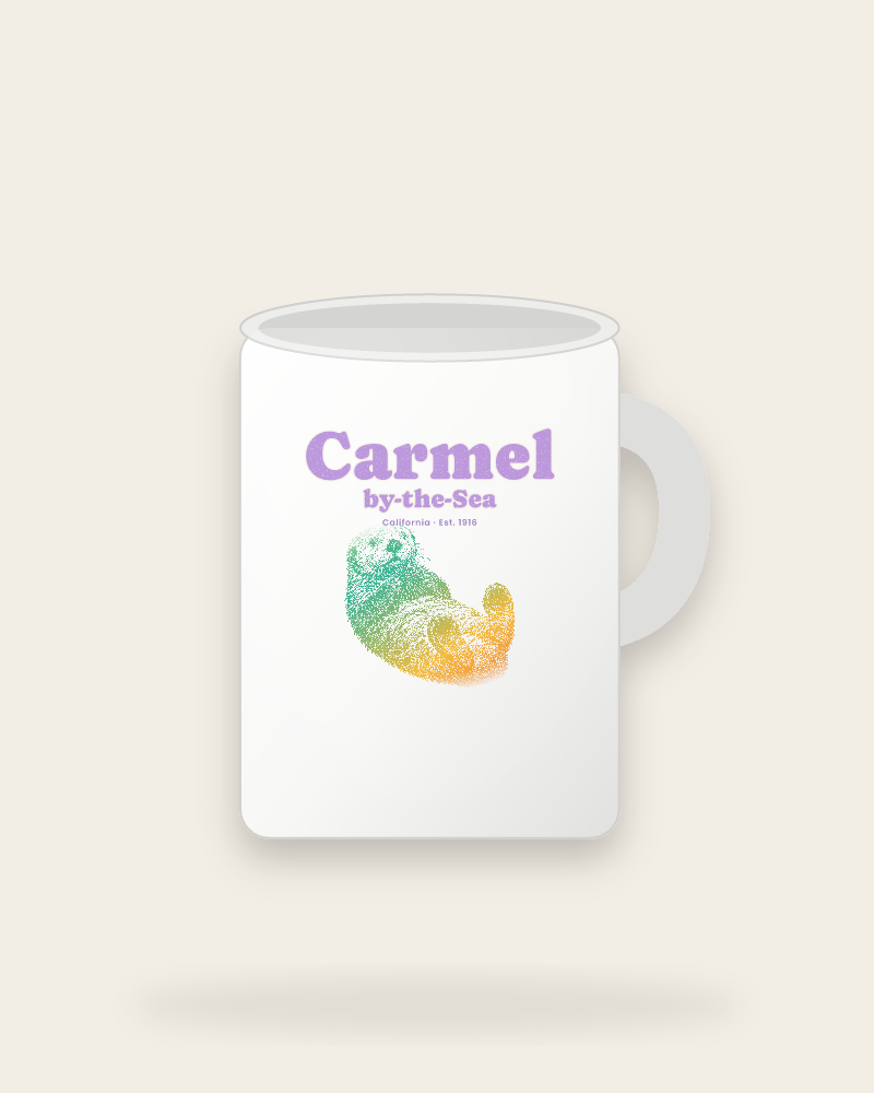 Carmel-by-the-Sea Sea Otter Ceramic Mug 15oz