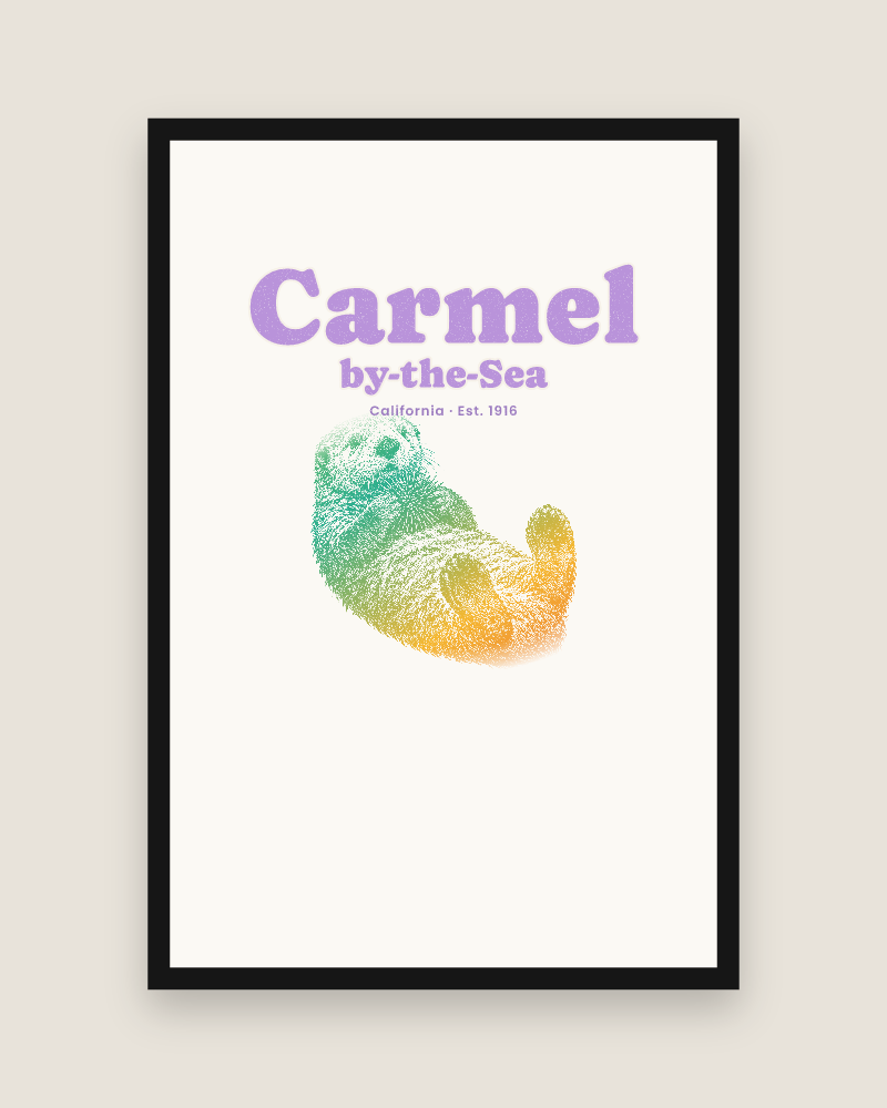 Carmel-by-the-Sea Sea Otter Matte Poster
