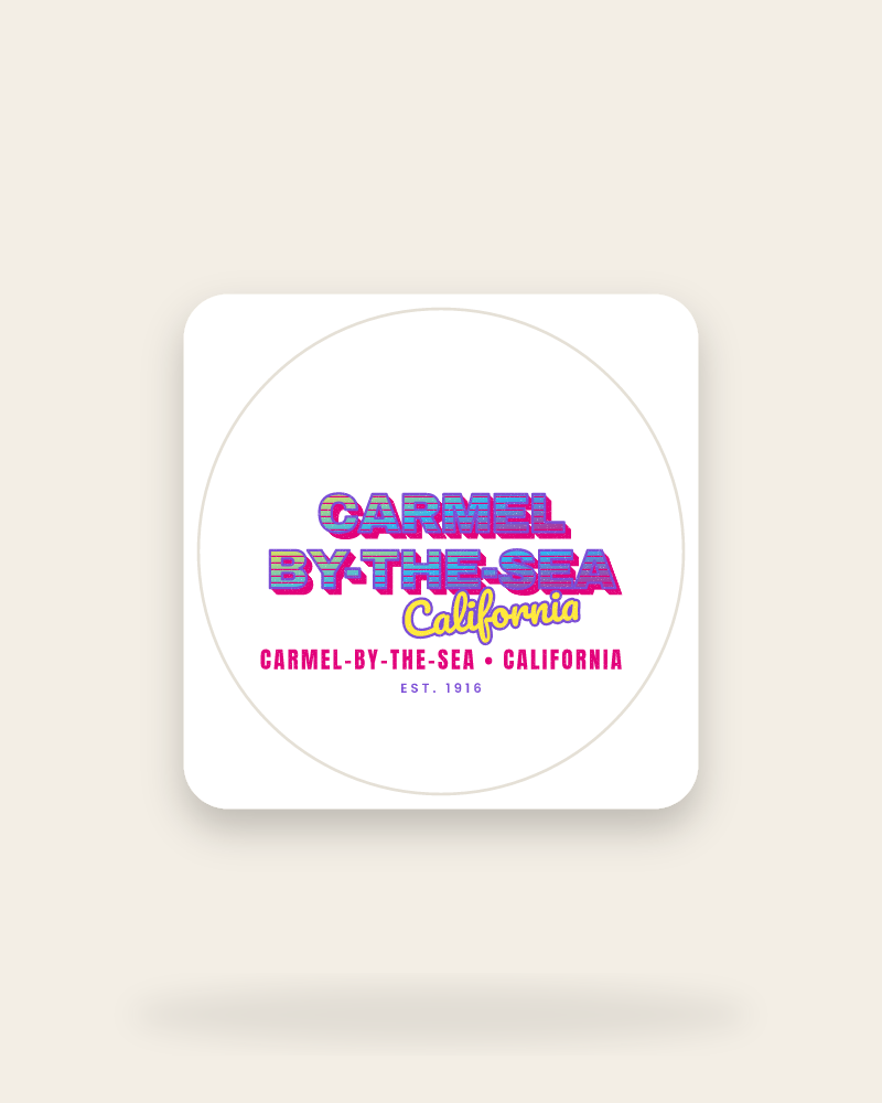 Carmel-by-the-Sea Music TV Kiss-Cut Sticker