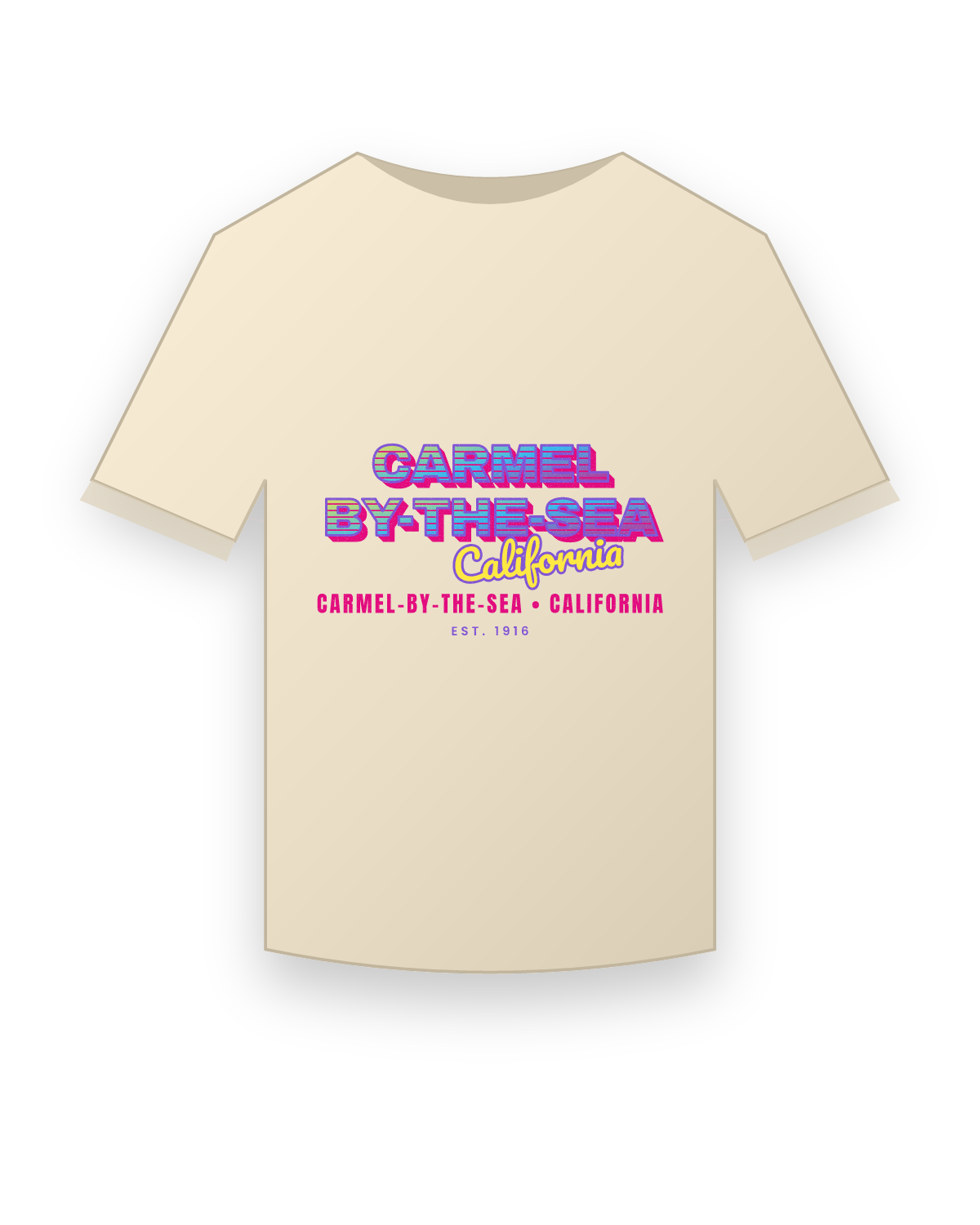 Carmel-by-the-Sea Music TV Organic Cotton Tee in Natural