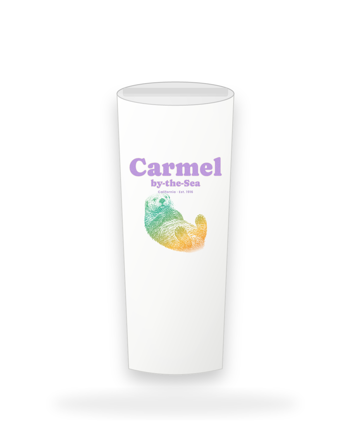 Carmel-by-the-Sea Sea Otter Insulated Tumbler 20oz in White