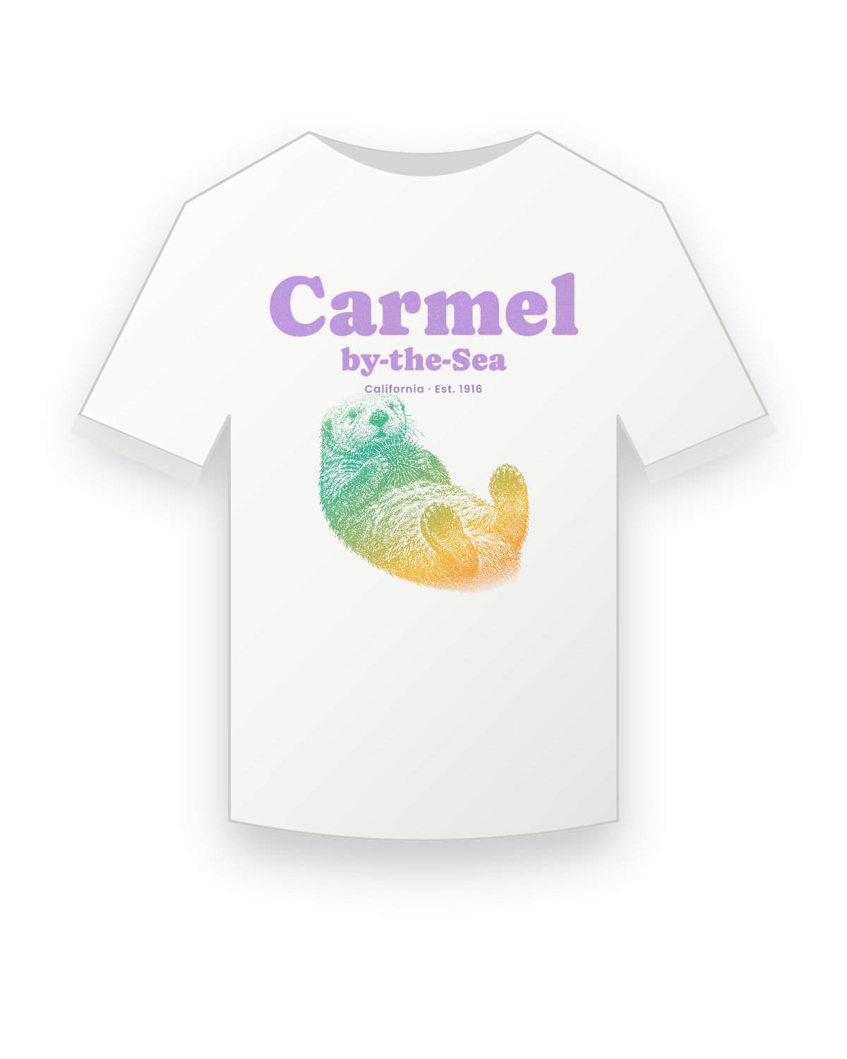 Carmel-by-the-Sea Sea Otter Youth Tee in White