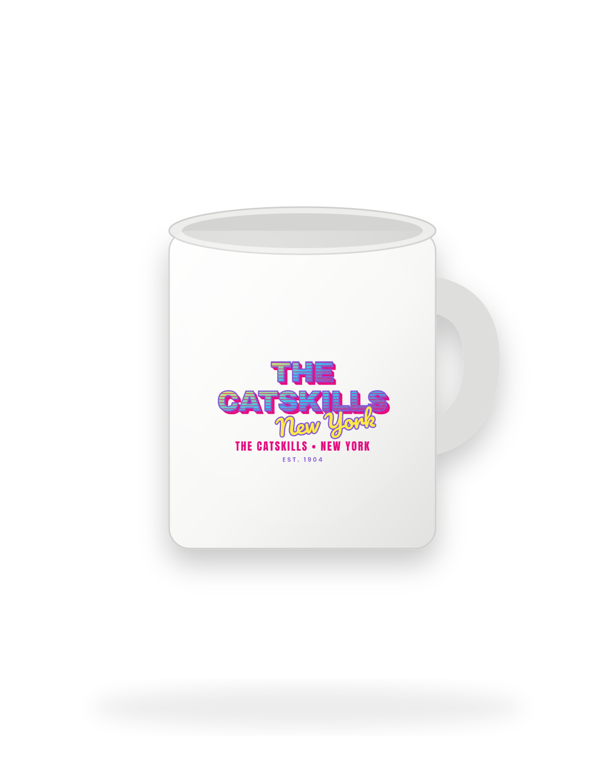 The Catskills Music TV Ceramic Mug 11oz in White