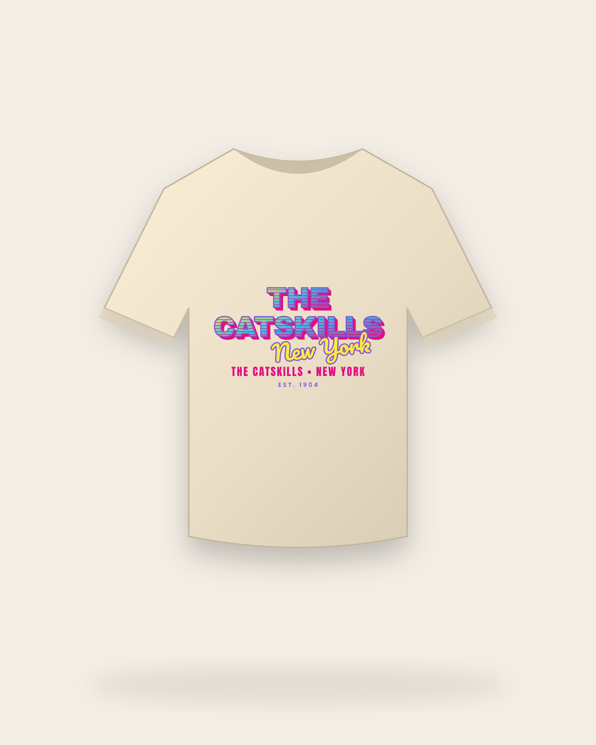 The Catskills Music TV Organic Cotton Tee in Natural