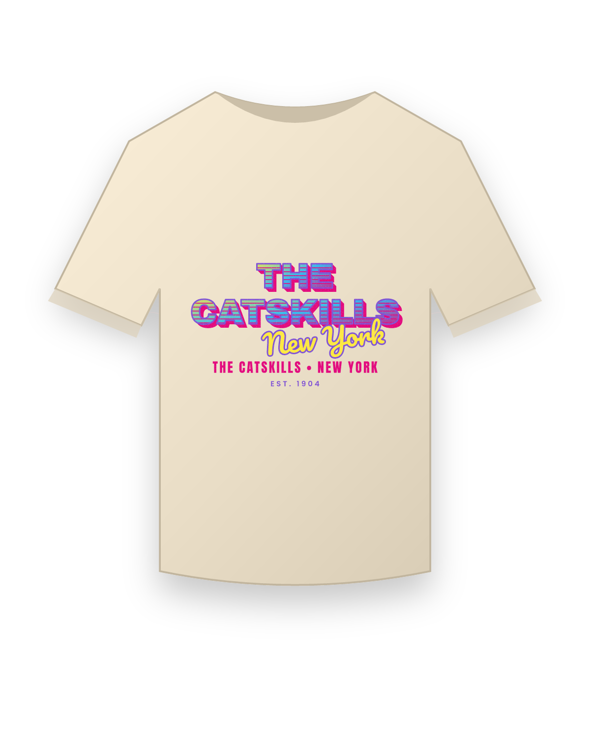 The Catskills Music TV Organic Cotton Tee in Natural