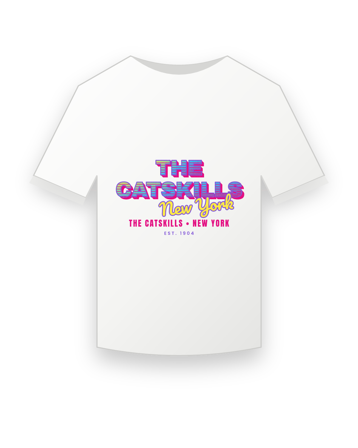 The Catskills Music TV Youth Tee in White
