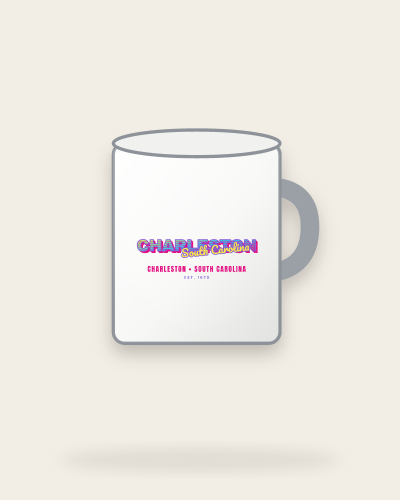Charleston Music TV Enamel Camp Mug