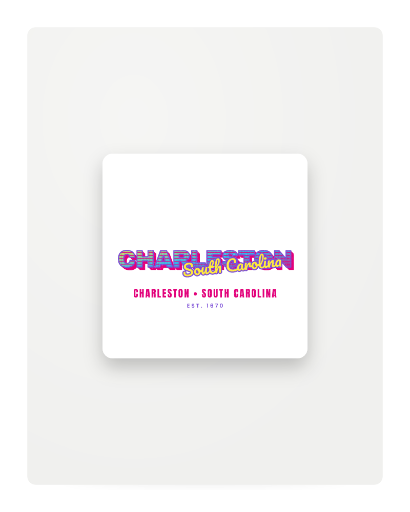 Charleston Music TV Fridge Magnet