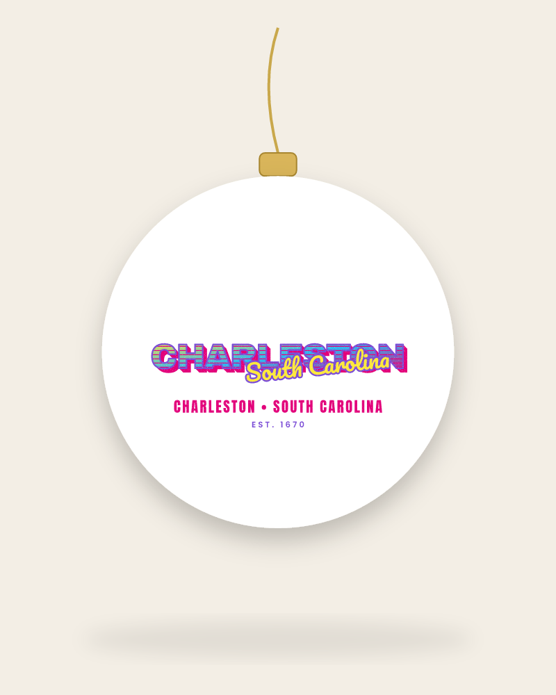 Charleston Music TV Ceramic Ornament