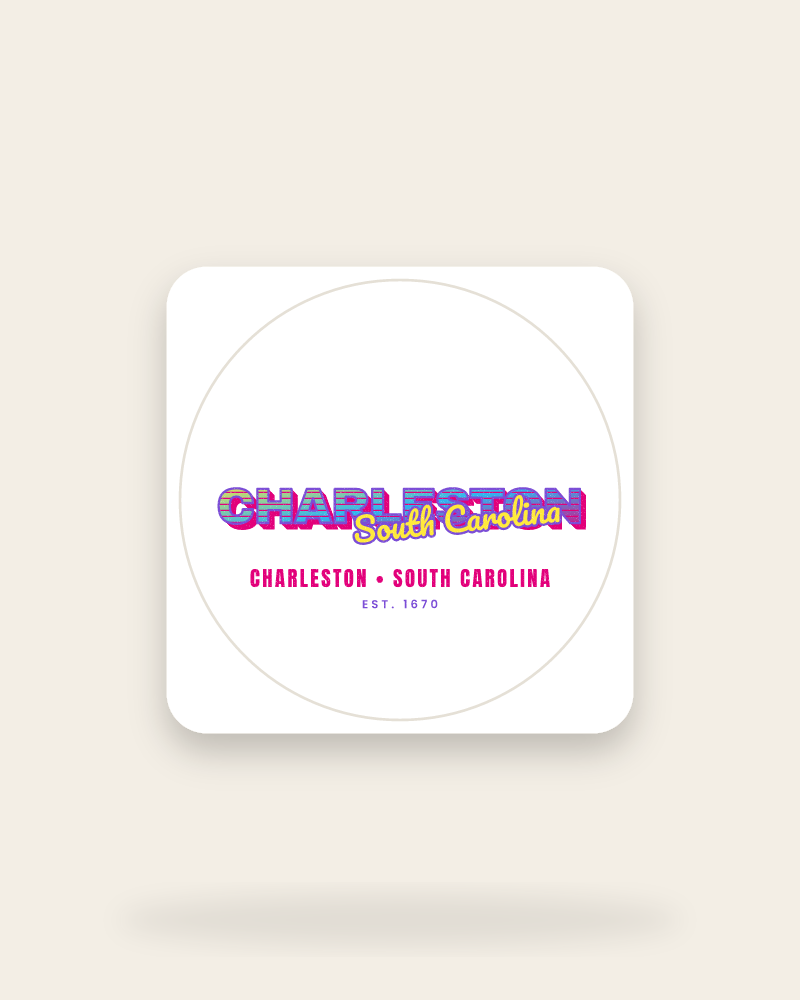 Charleston Music TV Kiss-Cut Sticker