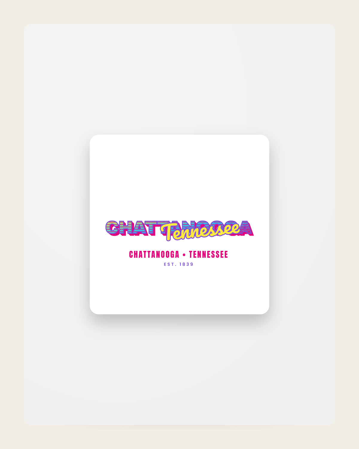 Chattanooga Music TV Fridge Magnet in White