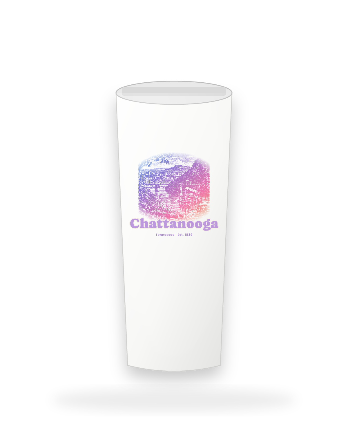 Chattanooga River Bend Insulated Tumbler 20oz in White