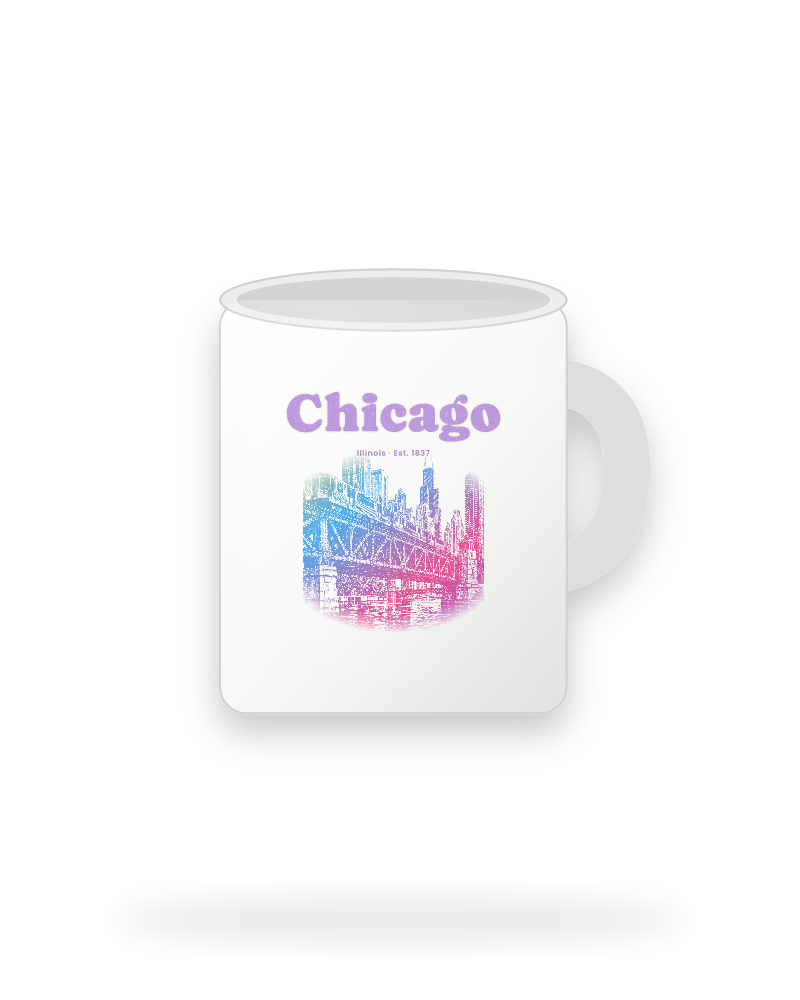 Chicago The L Train Ceramic Mug 11oz
