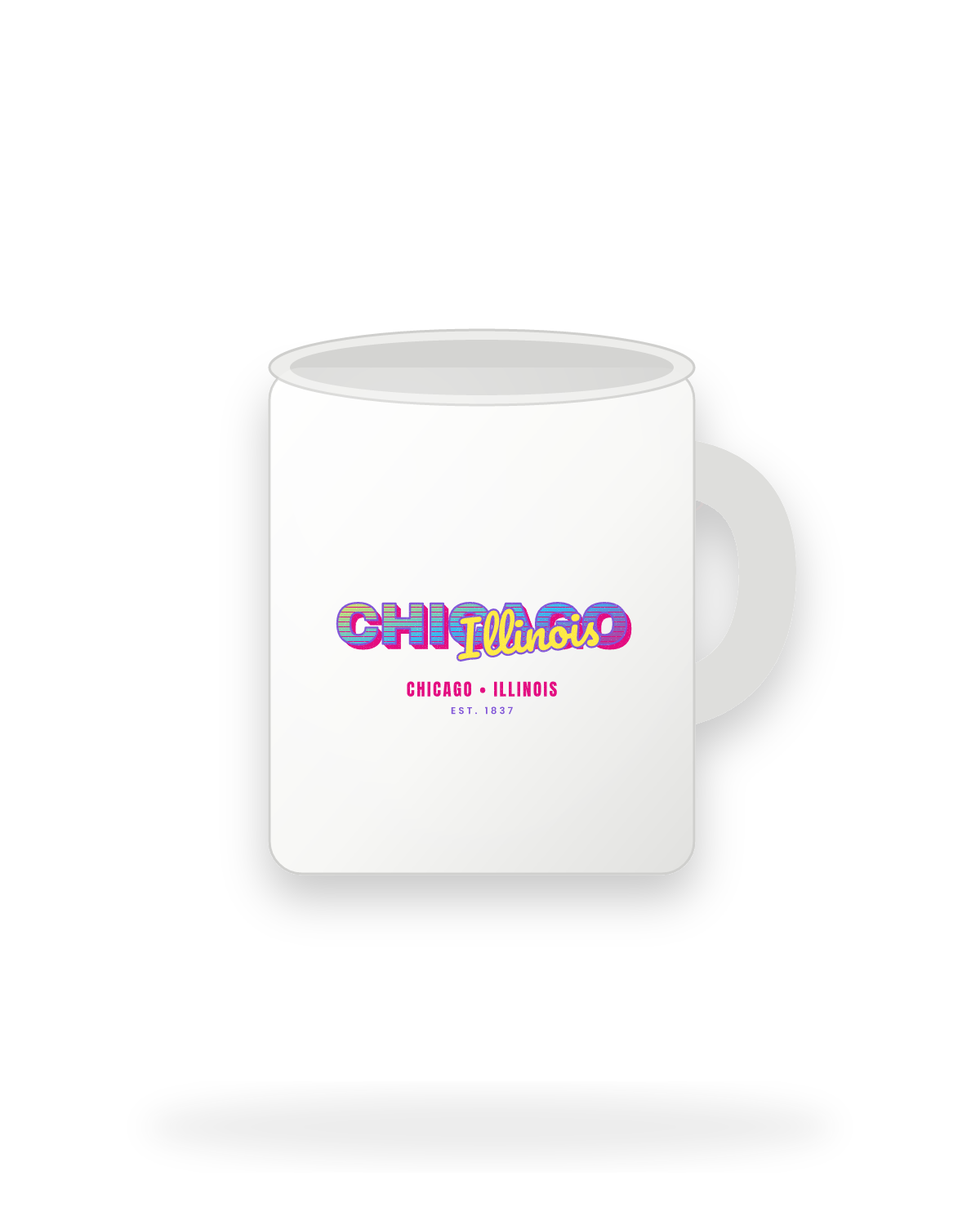 Chicago Music TV Ceramic Mug 11oz in White
