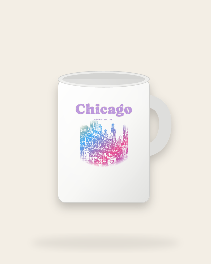 Chicago The L Train Ceramic Mug 15oz