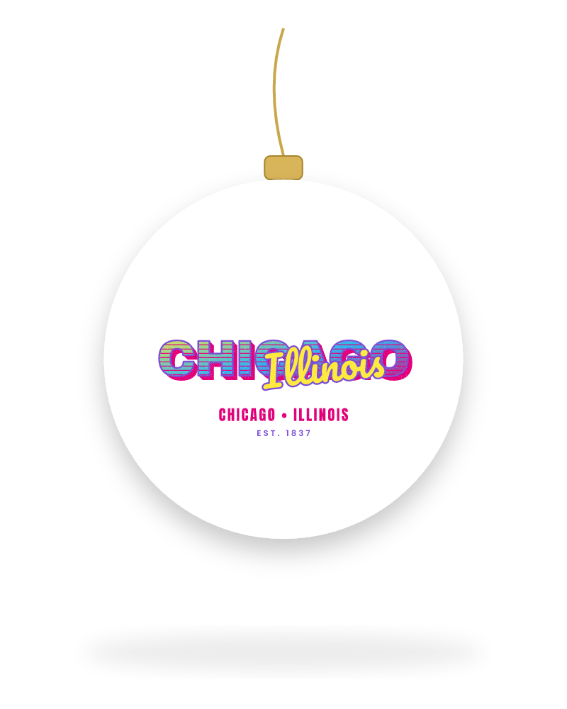 Chicago Music TV Ceramic Ornament