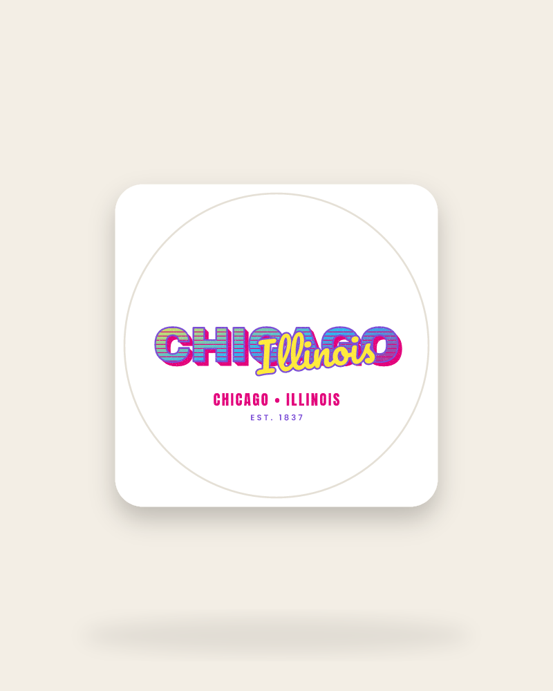 Chicago Music TV Kiss-Cut Sticker