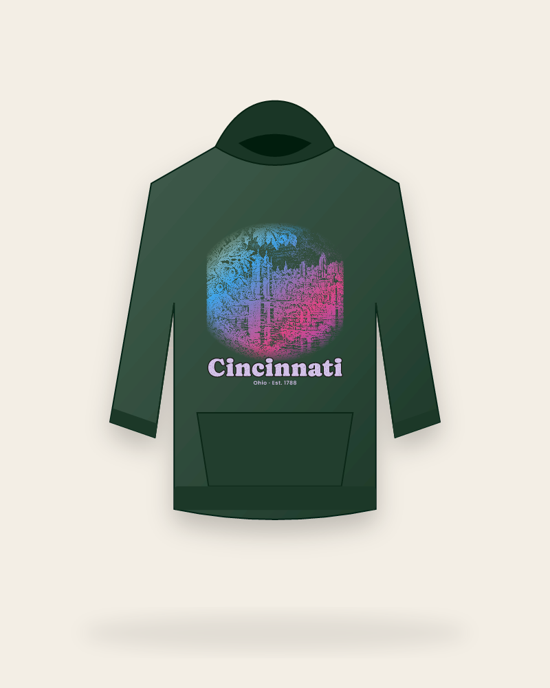 Cincinnati Suspension Bridge Hooded Sweatshirt