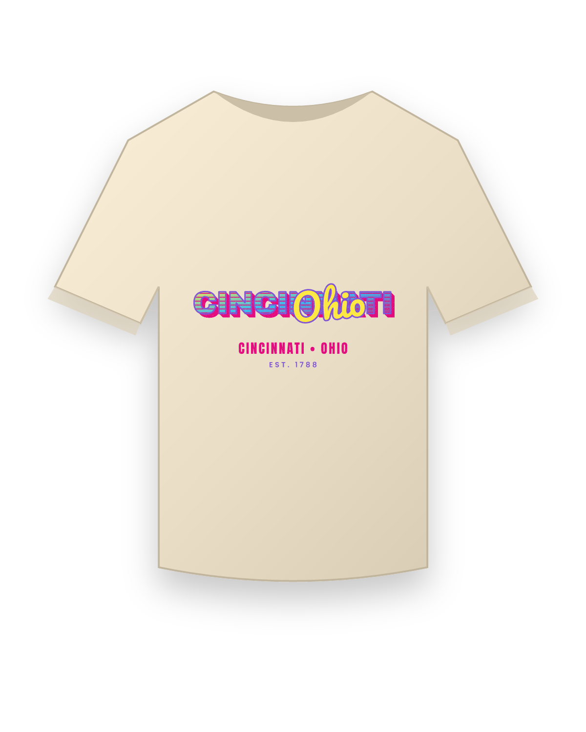 Cincinnati Music TV Classic Tee in Natural