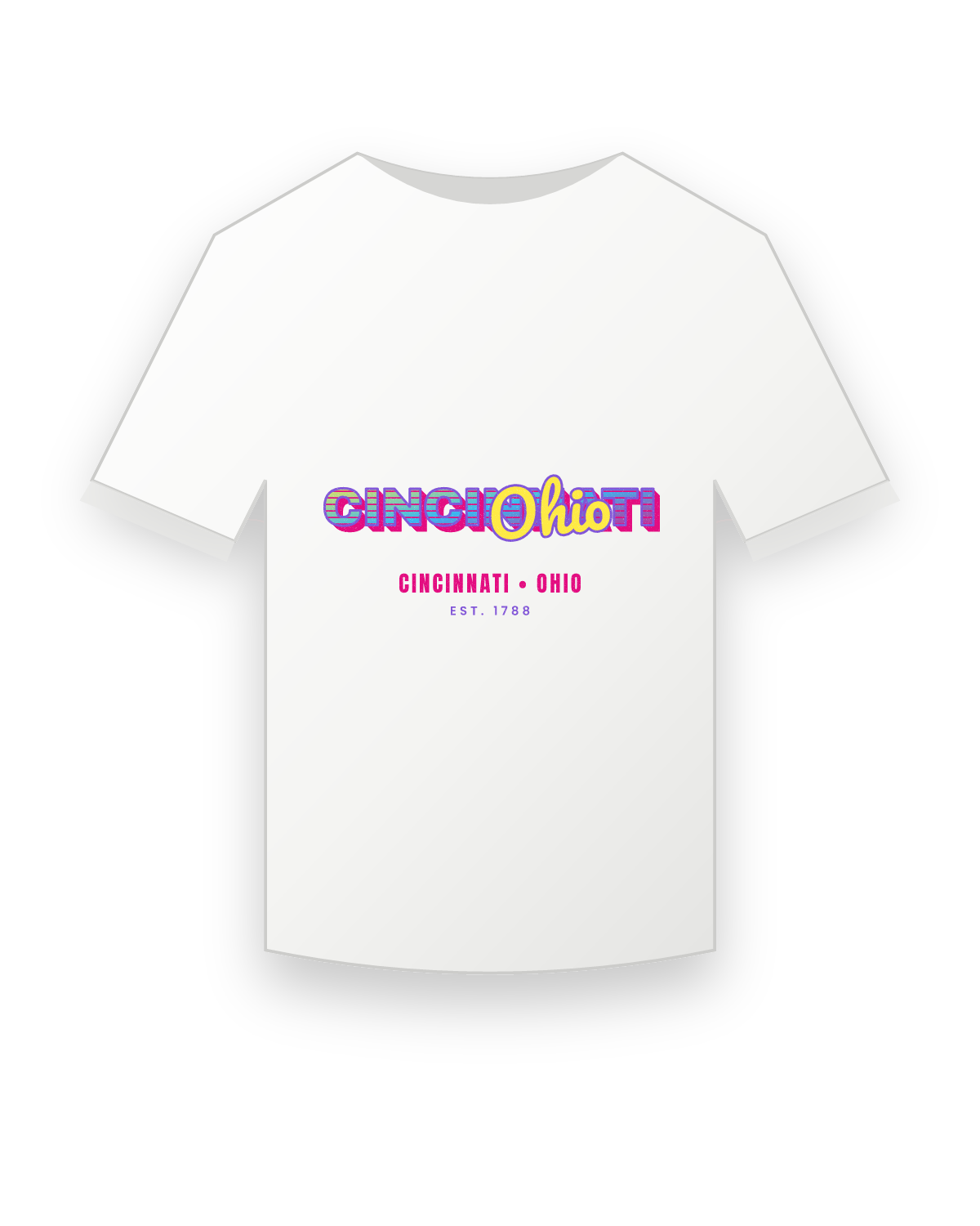 Cincinnati Music TV Youth Tee in White
